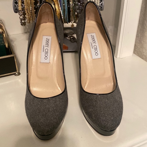 Jimmy Choo Wool Pumps - Picture 1 of 4